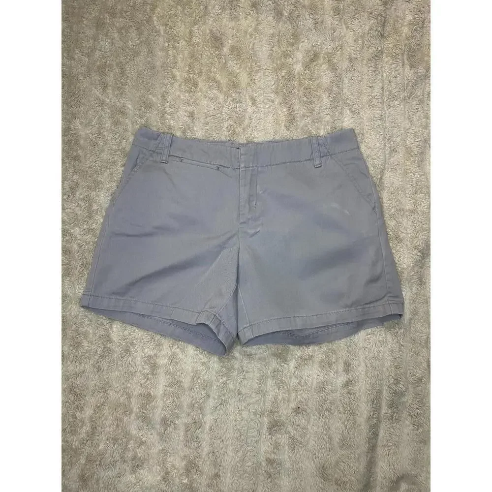 J. Crew light grey classic casual Chino cotton shorts Size 4